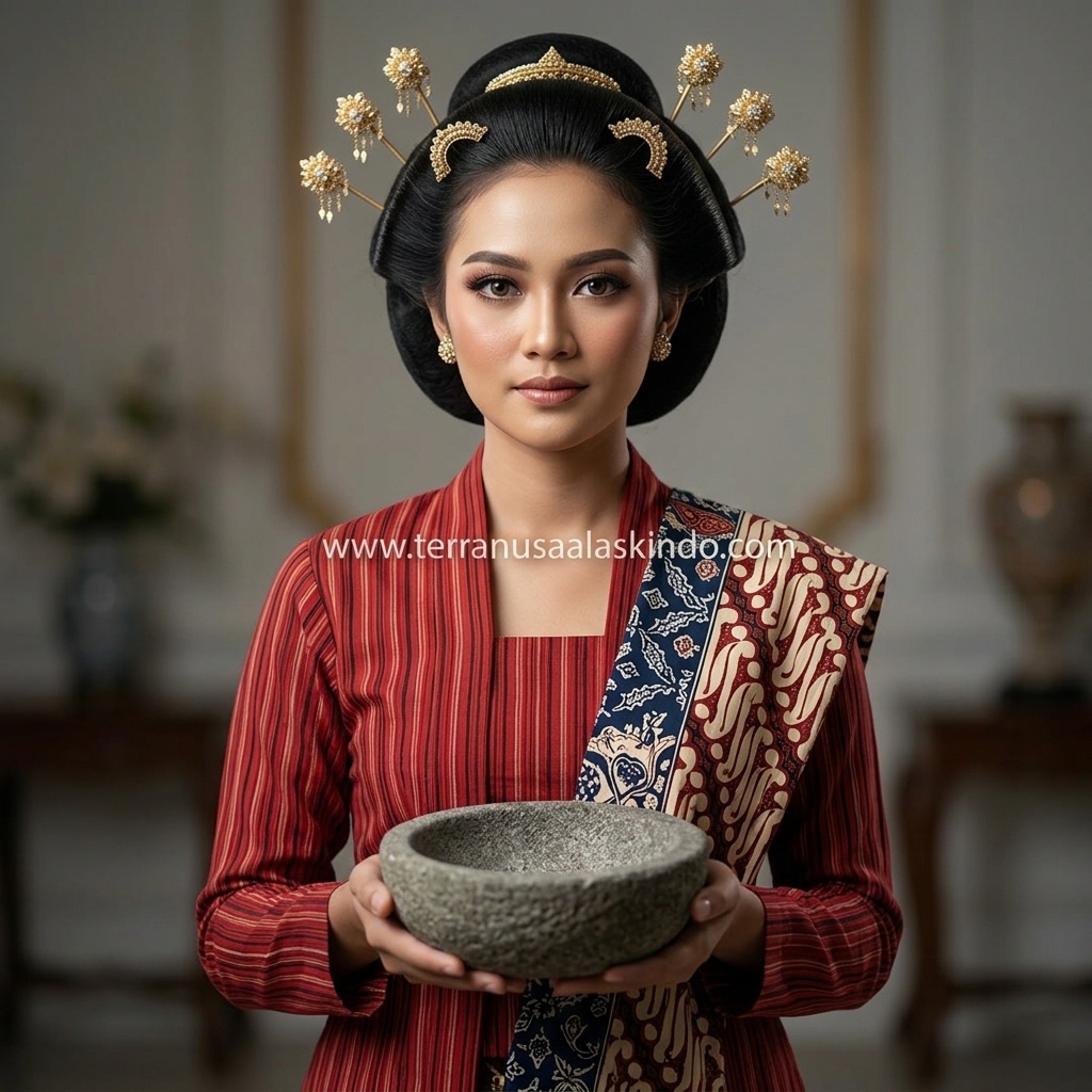  Authentic Volcanic Stone Mortar & Pestle (Cobek Batu Kali)