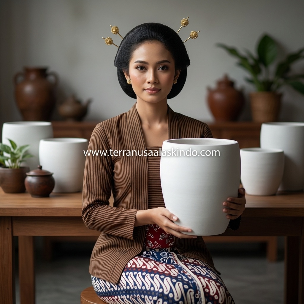  Nordic Style Matte White Large Ceramic Planters