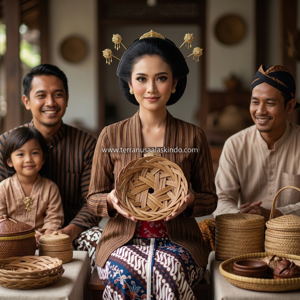  Traditional Mini Bamboo Rice Basket (Cething)