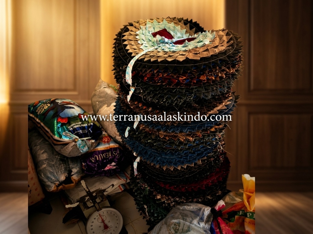  Textured Patchwork Craft Doormat (Durian Motif)